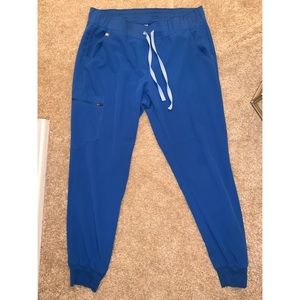 FIGS Jogger Scrubs - Large Royal blue